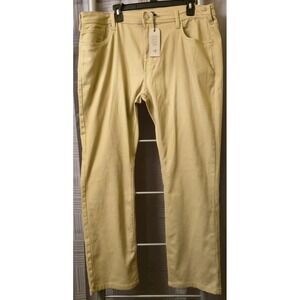 NWT CHARLES ST . Men's Quality Goods Flexible Waistband Tan Stretch Size 40X30‎